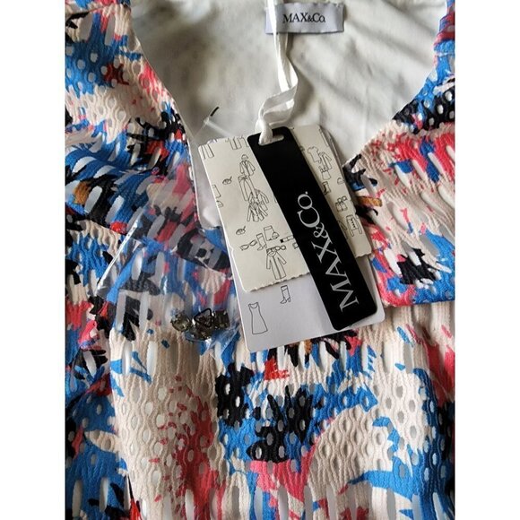 Max & Co. Spring fit & flare cap sleeves dress size small - Picture 6 of 7